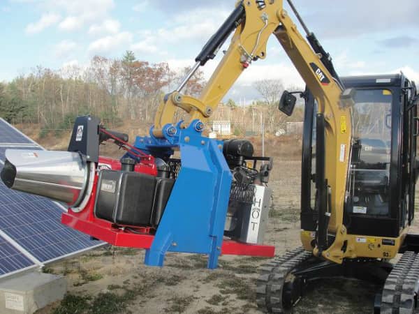 Mass. Solar Operator Fields Snow-Removal System For Ground-Mounted