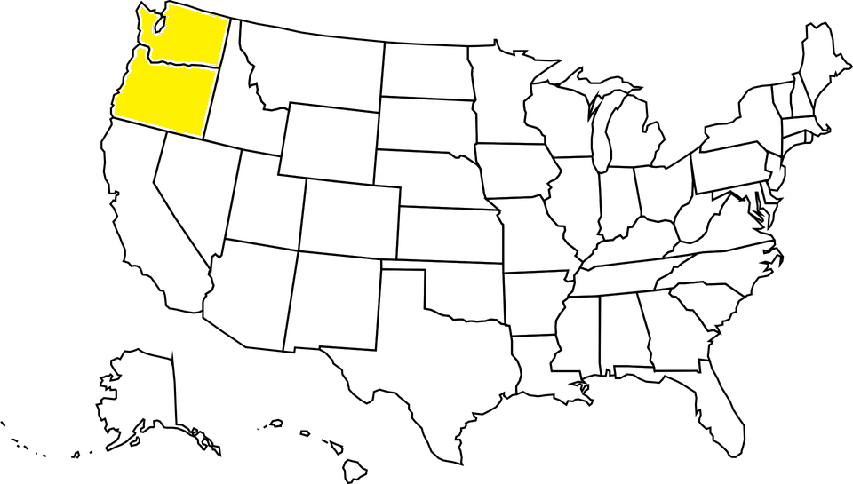 Контурные карты штатов